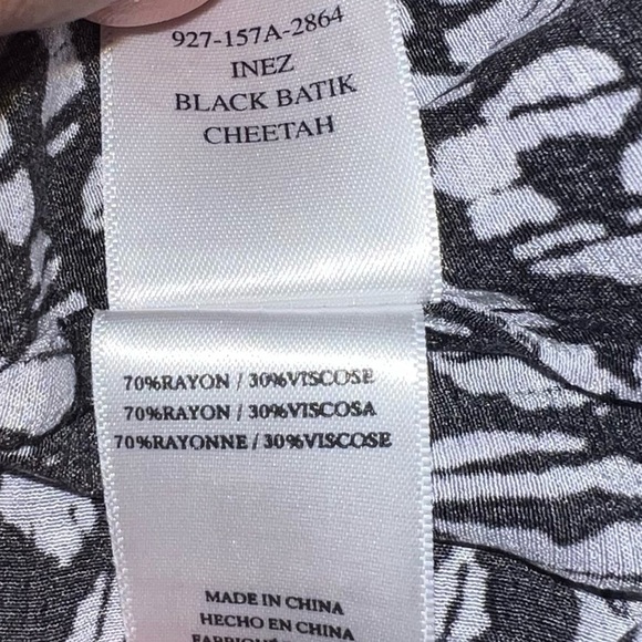 RAILS Inez Mini Dress size XS Purple Black Batik Cheetah Print Smocked Waist NWT - Picture 10 of 11